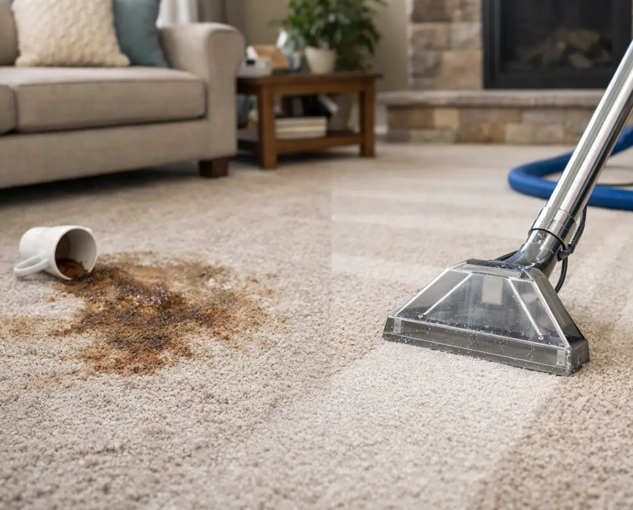Deep carpet cleaning for residential homes